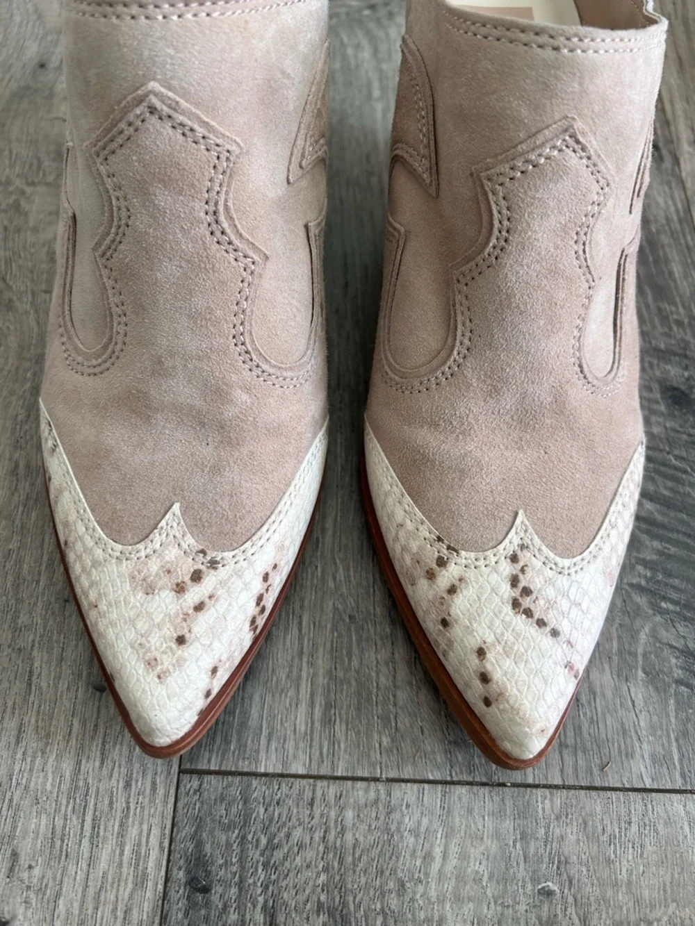 Dolce Vita Lars Leather Mule in Dune Suede Western Size 9.5 - Picture 4 of 12